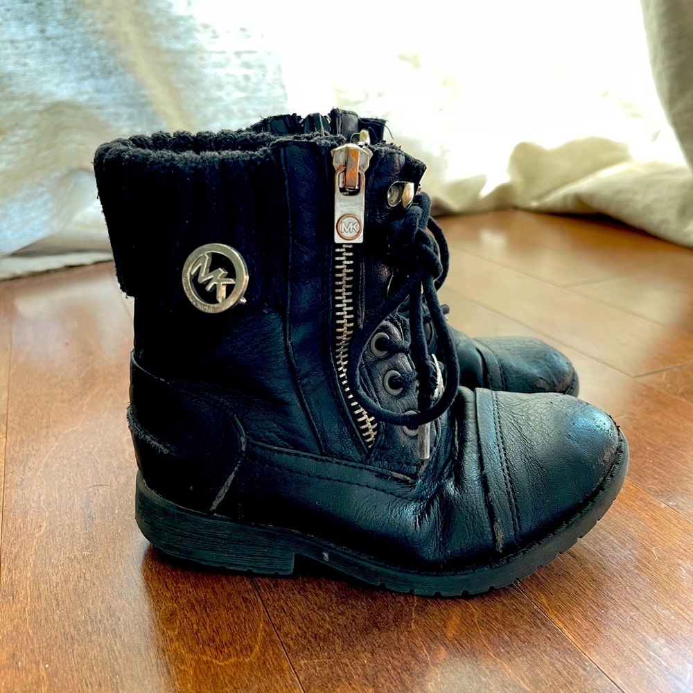 9 toddler Michael Kors combat boots